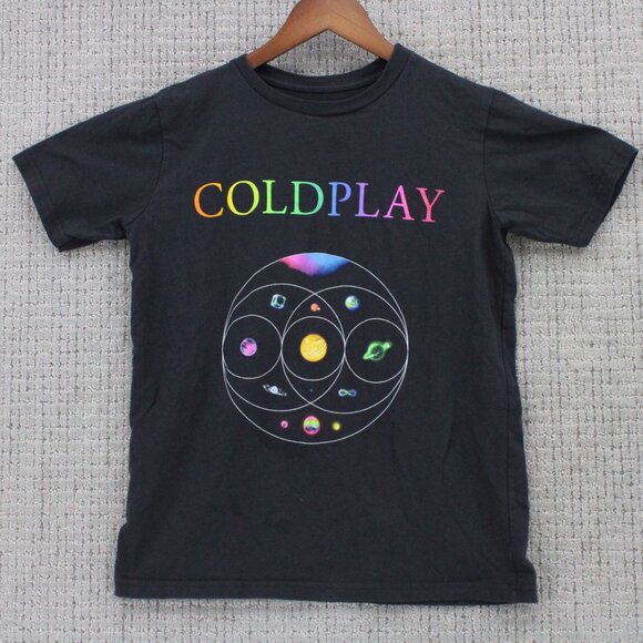 Coldplay Shirt Womens Small S Gray Music Of The Spheres Concert Graphic Art - Picture 1 of 9